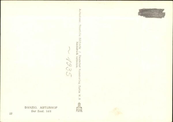 Danzig Westpreussen Artushof Der Saal – Bild 2