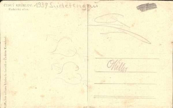 Krummau Suedboehmen Cesky Radnicka ulice Strassenpartie Kir – Bild 2