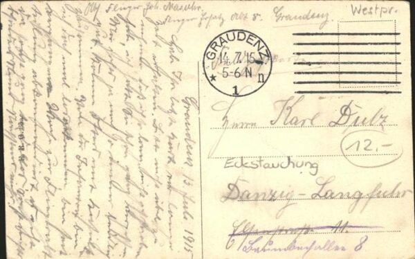 Graudenz Westpreussen Schlossberg Weichsel – Bild 2