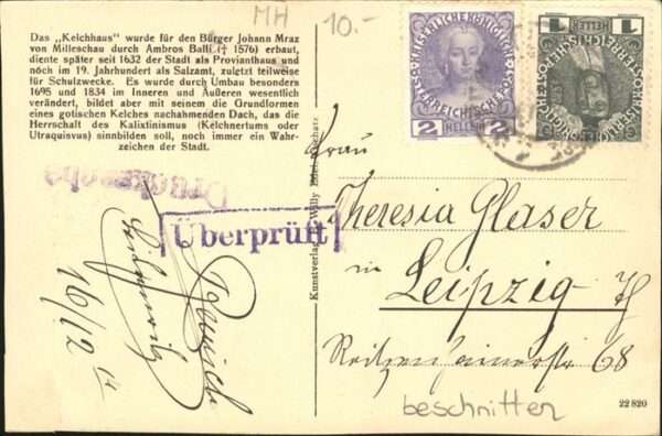 Leitmeritz Litomerice Nordboehmen Kelchhaus Sudetenland – Bild 2