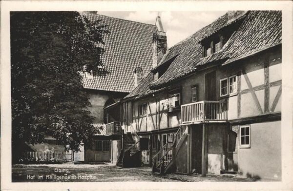 Elbing Elblag Hof im Heiligengeist Hospital