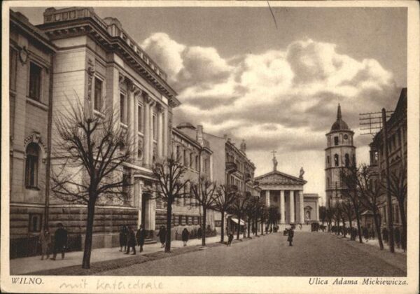 Wilno Wilna Ulica Adama Mieckiewicza Kathedrale