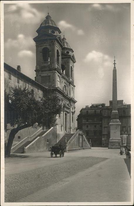 Rom Roma Chiesa ed obelisco della Trinita dei Mo