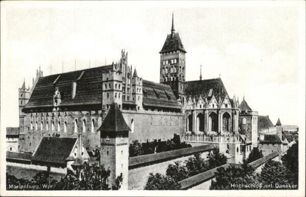Marienburg Westpreussen Hochschloss mit Dansker