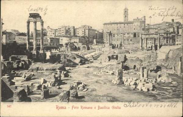 Rom Roma Foro Romano e Basilica Giulia Ruine