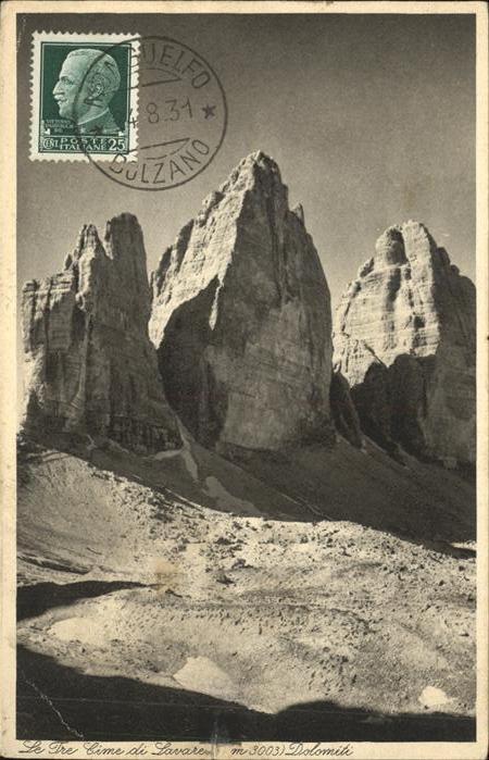 Bolzano Le Tre Cime di Lavare Dolomiti