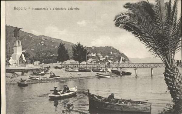 Rapallo Monumento a Cristoforo Colombo Strand S