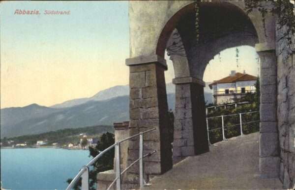 Opatija Abbazia Teilansicht Südstrand Kvarner Bucht
