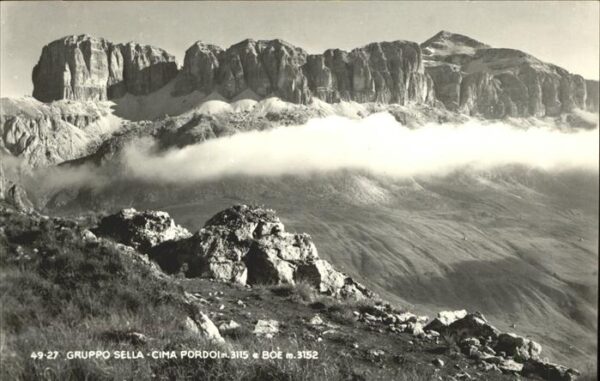Canazei Gruppo Sella Cima Pordoi e Boe Sellagru