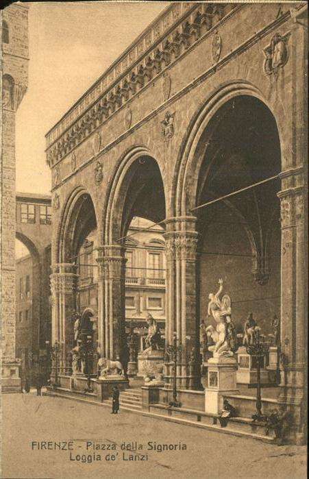 Firenze Florenz Piazza della Signoria Loggia de Lanzi S
