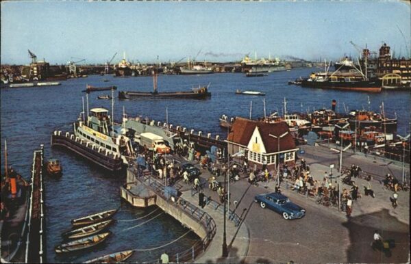 Amsterdam Niederlande Hafen Fähre Schiffe