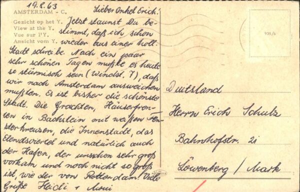 Amsterdam Niederlande Hafen Fähre Schiffe – Bild 2