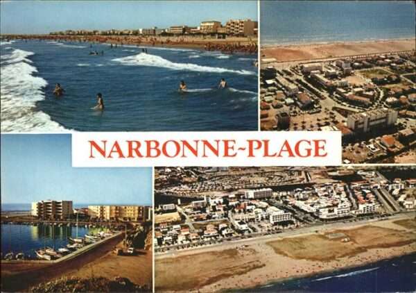 Narbonne Plage port vue aerienne