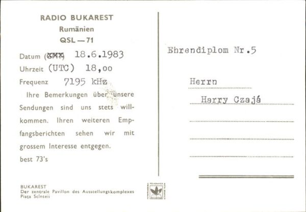 Bukarest Der zentrale Pavillon des Ausstellungsk – Bild 2