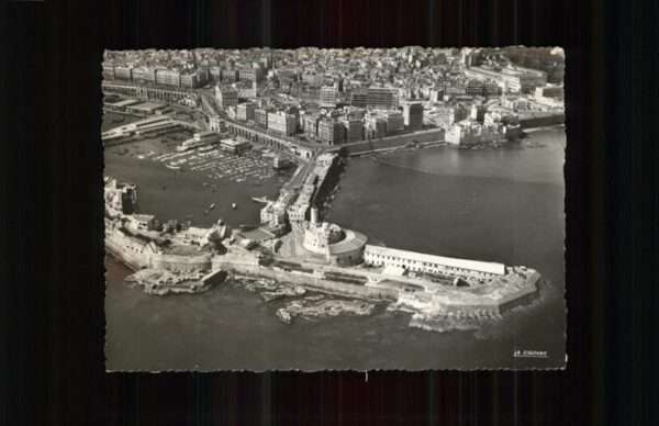 Alger Algerien L Ilot de l Amiraute vue aerienne Hafen