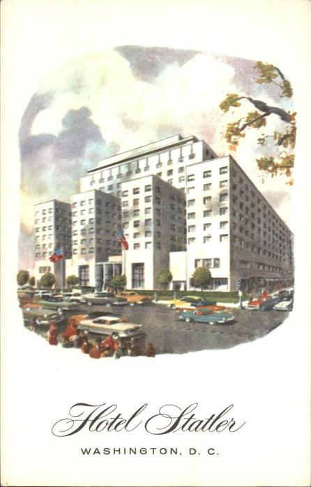 Washington DC Hotel Statler Künstlerkarte