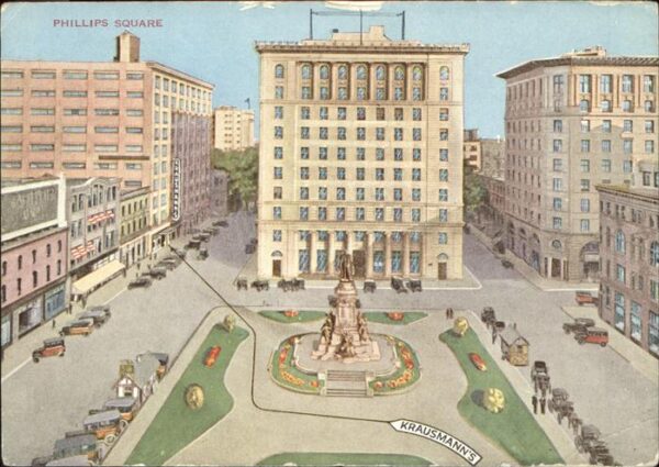 Montreal Quebec Phillips Square Künstlerkarte Denkmal