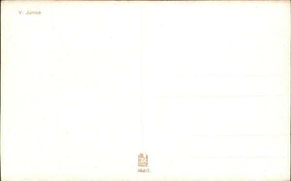 Kuenstlerkarte V. Jansa Nr. 662-2 Minerva Prague – Bild 2