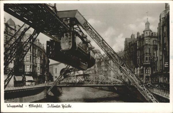 Schwebebahn Wuppertal Elberfeld Isländer Brücke
