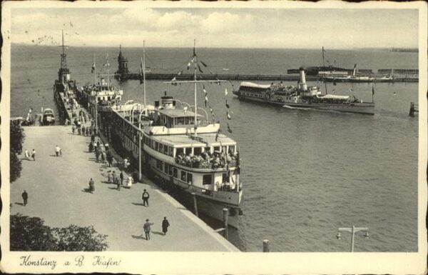 Dampfer Binnenschifffahrt Konstanz Bodensee Hafen