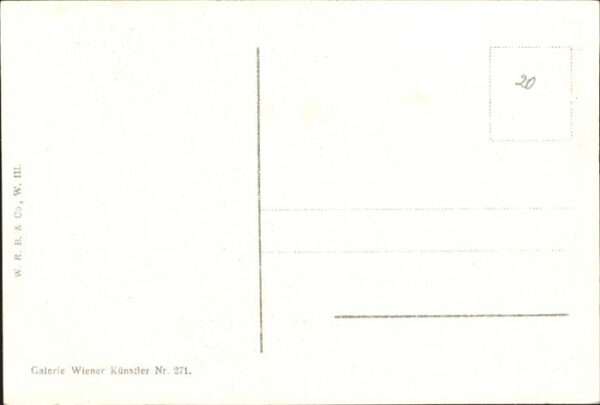 Kuenstlerkarte Nr. 271 H.W. Braun Auf der Wiese Galeri – Bild 2