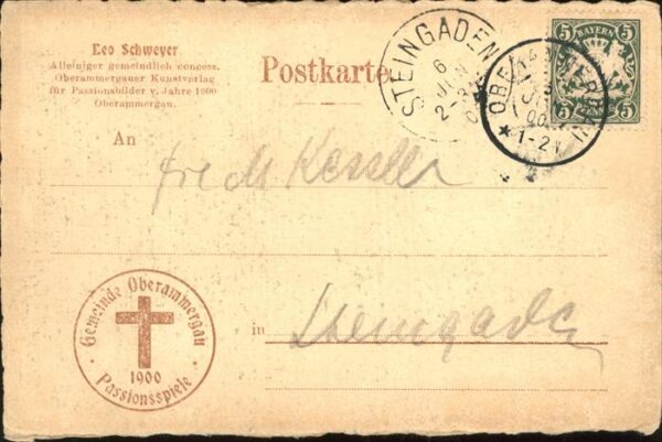 Passionsspiele Oberammergau No. 9 Christus vor Pilatus Leo Schweyer – Bild 2
