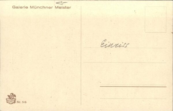 Verlag Galerie Muenchner Meister Nr. 516 Ad. Hendschel Waffenstillstand – Bild 2