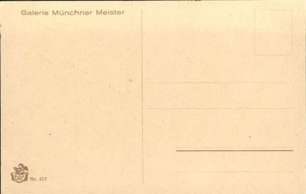 Verlag Galerie Muenchner Meister Nr. 517 Ad. Hendschel Brüderliche Liebe – Bild 2