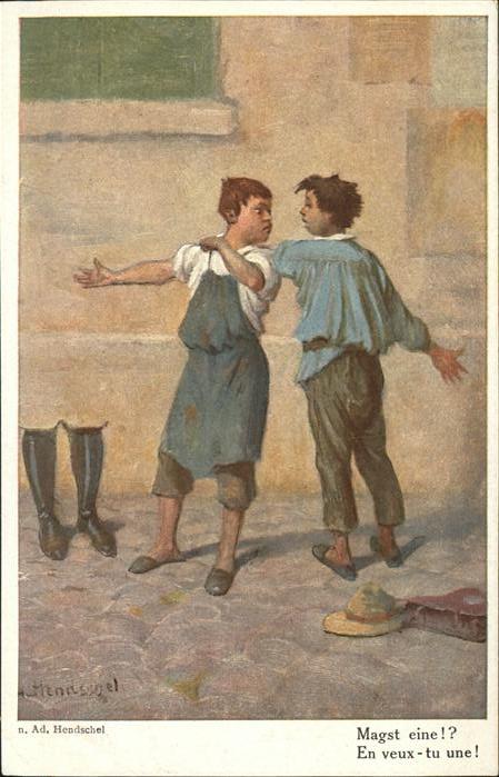 Verlag Galerie Muenchner Meister Nr. 519 Ad. Hendschel Magst eine