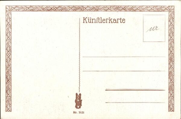 Kuenstlerkarte Nr. 3121 L.M. Roth Jung gefreit hat nie – Bild 2
