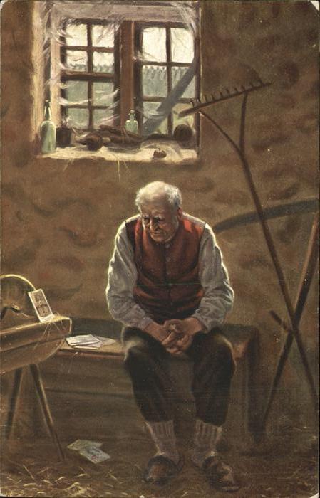 Kuenstlerkarte Nr. 4624 De Witt Sein Letzter Waldsee
