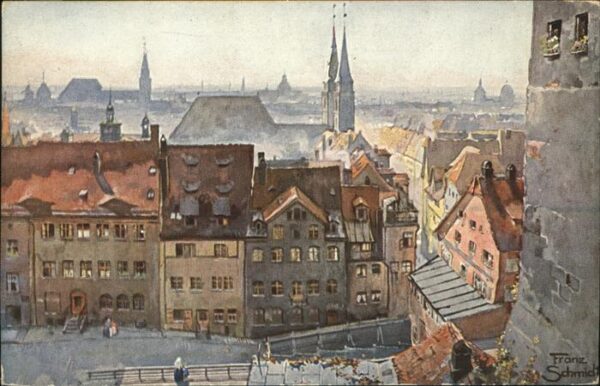 Kuenstlerkarte Franz Schmidt Nürnberg