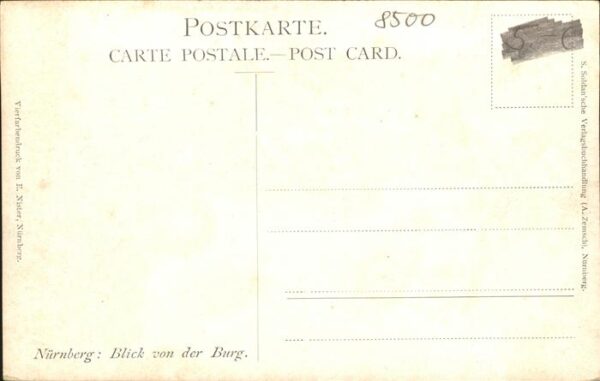 Kuenstlerkarte Franz Schmidt Nürnberg – Bild 2
