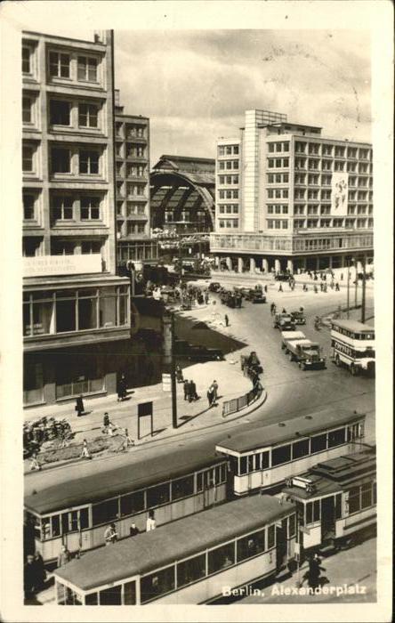 Strassenbahn Berlin Alexanderplatz