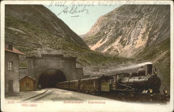 Lokomotive Gotthardbahn Expresszug