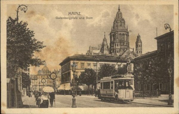 Strassenbahn Mainz Gutenbergplatz Dom