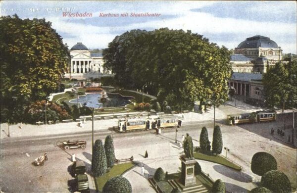 Strassenbahn Wiesbaden Kurhaus Staatstheater