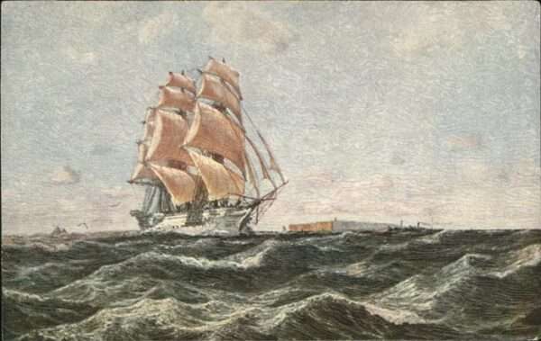 Schiffe Ships Navires Schulschiff Schmidt-Hamburg Künstlerkar