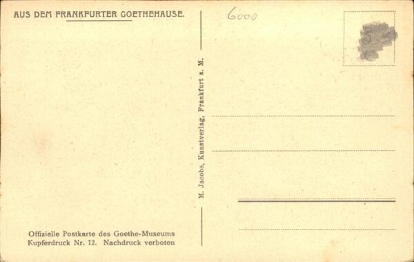 Goethe Johann Wolfgang von Arbeitszimmer Museum Frankfurt – Bild 2