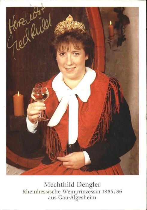 Wein Rheinhessische Weinprinzessin Mechthild