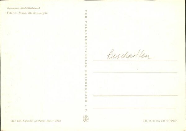 Hoehlen Caves Grottes Baumannshöhle Rübeland Kalender Schöner – Bild 2