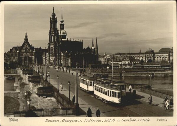 Strassenbahn Dresden Georgentor Hofkirche