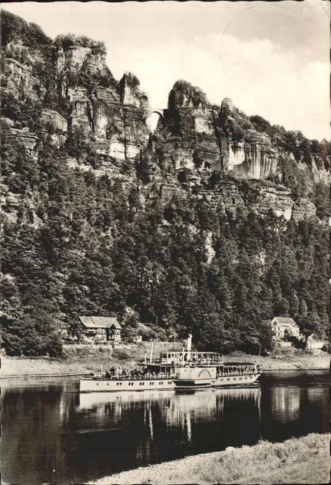 Dampfer Seitenrad Bastei Sächsische Schweiz