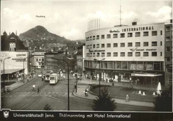 Strassenbahn Jena Thälmannring Hotel International