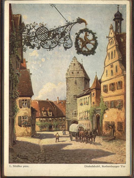 Kuenstlerkarte Ludwig Mößler Dinkelsbühl Rothenburger
