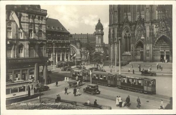 Strassenbahn Köln Dom Hauptbahnhof Verkehrsamt Nr.20