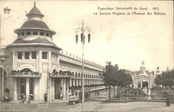 Exposition Universelle Gand 1913 Section Anglaise l'Avenue des Nations