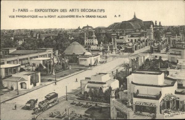 Exposition Arts Decoratifs Paris 1925 Pont Alexandre III Grand Palais