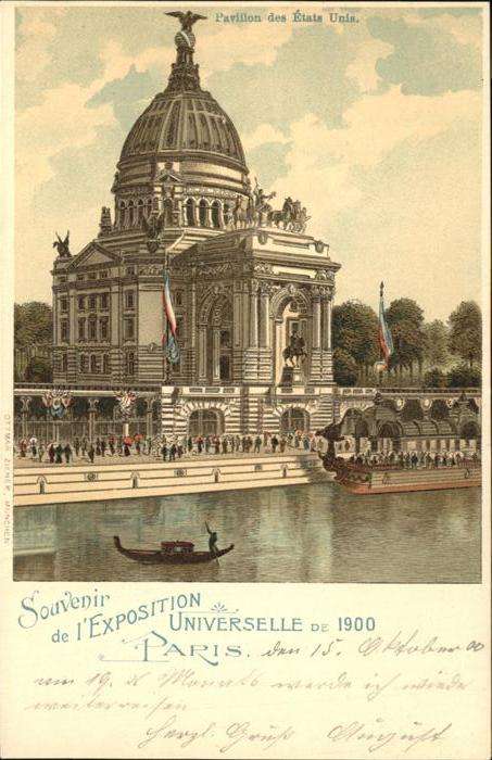 Exposition Universelle Paris 1900 Pavillon des Etate Unis