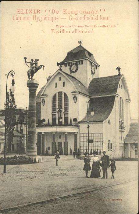 Exposition Universelle Bruxelles 1910 Pavillon allemand